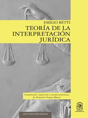 cover image of Teoría de la interpretación jurídica